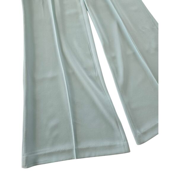 Alice + Olivia Light Blue Wide Leg High Waist Dress Pants Size 12 Career Evening - Picture 4 of 8
